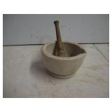 19TH CENTURY MORTAR & PESTLE - 5 INCH