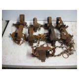 (9) VICTOR 5 INCH TRAPS
