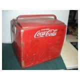 1950 COCA-COLA CAVALIER COOLER W/TRAY
