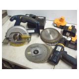 RYOBI 14V CORDLESS DRILL & CIRCULAR SAW  W/