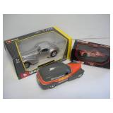 3 DIECAST REPLICA CARS LARGEST 1/24TH SCALE