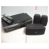 BLUE RAY PLAYER, DVD VIDEO PLAYER & JVC SPEAKERS