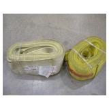 (2) 30FT X 6 INCH NYLON SLINGS  9,600LB CAPACITY