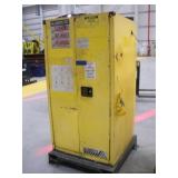 JUSTRITE FLAMMABLE LIQUID STORAGE CABINET W/