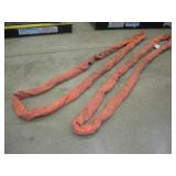 (2) LIFT-ALL 8FT POLYESTER SLINGS 60,000LB