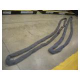 (2) BAIRSTOW 15FT POLYESTER SLINGS 50,000LB