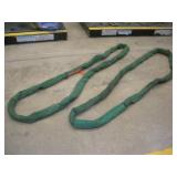 (2) BAIRSTOW 8FT POLYESTER SLINGS 60,000LB