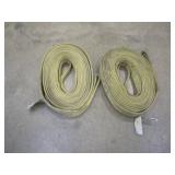 (2) CERTEX 30FT X 3 INCH NYLON SLINGS  8,800LB