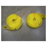 (2) AMECK 20FT X 3 INCH NYLON SLINGS  17,600LB