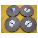(4) NORTON 8 X 1 INCH GRINDING WHEELS  3/4 ARBOR