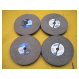 (4) NORTON 8 X 1 INCH GRINDING WHEELS  3/4 ARBOR