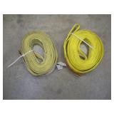 (2) 30FT X 3 INCH NYLON SLINGS  8,800LB CAPACITY
