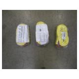 (3) LIFT-ALL 4FT X 2 INCH NYLON SLINGS  6,400LB