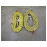 (2) LIFT-ALL 20FT X 2 INCH NYLON SLINGS  6,400LB