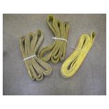 (3) AMICK 6FT X 2 INCH NYLON SLINGS 12,800LB