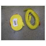 (2) LIFT-ALL 20FT X 2 INCH NYLON SLINGS  6,400LB