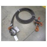 20FT 4 LEG BRIDAL WIRE ROPE SLING  1/2 INCH THICK