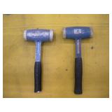(2) BAUGHAN 2 1/2 INCH DEAD BLOW MALLETS