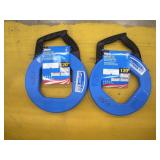 (2) NEW IDEAL 120FT X 1/8 INCH FISCHE TAPE