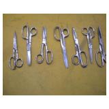 (7) HERITAGE PAIRS OF SCISSORS