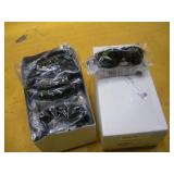 12 PAIR  3.0 IR FILTER GREEN TINT SAFTEY GLASSES