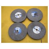 (4) NORTON 8 X 1 INCH GRINDING WHEELS  3/4 ARBOR