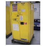 JUSTRITE FLAMMABLE LIQUID STORAGE CABINET W/