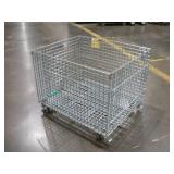 WIRE BASKET ON CASTERS 4000 LB CAP