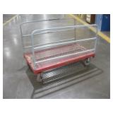 METAL RUBBER COATED DOCK CART W/