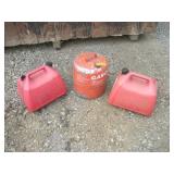 (3) 5 GAL GAS CANS