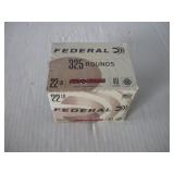 (325) .22 CAL LR CARTRIDGES 40 GR
