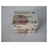 (325) .22 CAL LR CARTRIDGES 40 GR