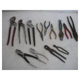 ASSORTED PLIERS AND CUTTERS