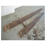 2 VINTAGE SAWS LONGEST 4 FOOT
