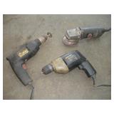 DRILLS AND 4 1/2 IN ANGLE GRINDER