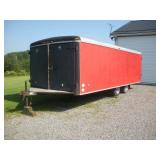 20 FT PACE AMERICAN DUAL AXEL ENCLOSED TRAILER