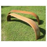 2 METAL TRAILER FENDERS 9IN X 6 FT