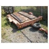 1989 HAULETTE 9 FT STEEL TILT TRAILER W/ 2IN BALL
