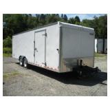 2018 CAR MATE 14 FT DUAL AXEL ENCLOSED TRAILER W/