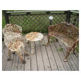 VINTAGE CAST IRON FURNITURE