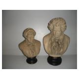 CERAMIC BUSTS 21 INCHS TALL
