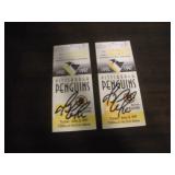 2 SIGNED MARIO LEMUIX HOCKEY TICKETS