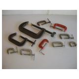 ASSORTED C CLAMPS