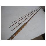 VINTAGE WOODEN FISHING ROD PARTS
