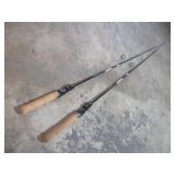 2 CYBER STICK GRAPHITE 7FT FISHING RODS