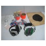 SHOOTING MUFFS AND TARGETS