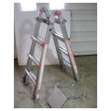 LITTLE GIANT 8FT STEP LADDER / 16 FT EXT LADDER