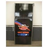 HARLEY DAVIDSON PLASTIC SIGN W/ WIRE RACK SECTION