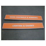 HARLEY DAVIDSON STORE DISPLAY PLASTIC SIGNS--