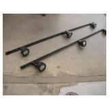 LED TRACK LIGHTING (2) 8 FT SECTIONS W/ 6 LED